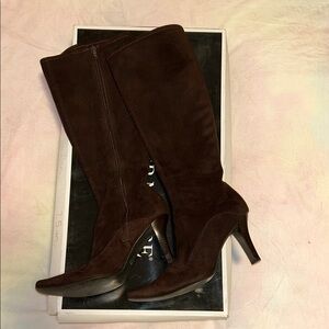 Jennifer Moore Brown Heeled Boots with Stiletto Heel